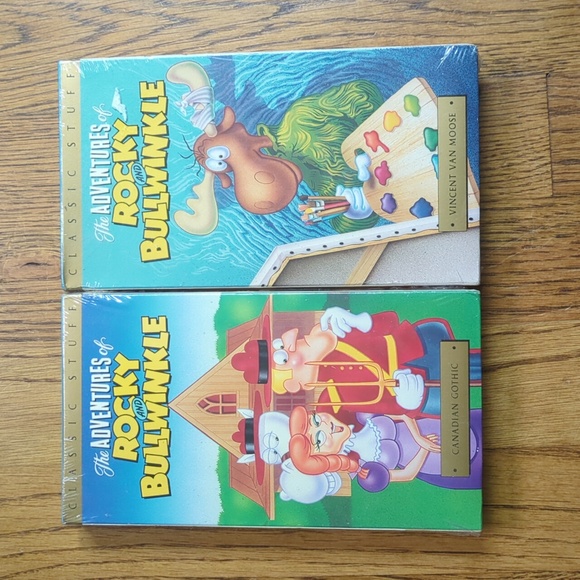 Set Of 5 Vintage The Adventures Of Rocky And Bullwinkle VHS Tapes Animated Films - Picture 2 of 14